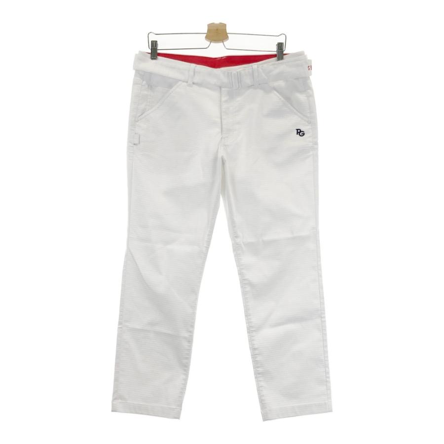 PEARLY GATES パーリーゲイツ ストレッチパンツ ロゴ刺繍 ホワイト系 6
