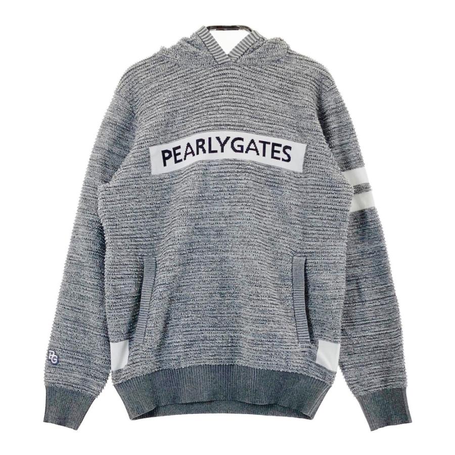 PEARLY GATES（パーリーゲイツ） フード付き ニットセーター グレー系
