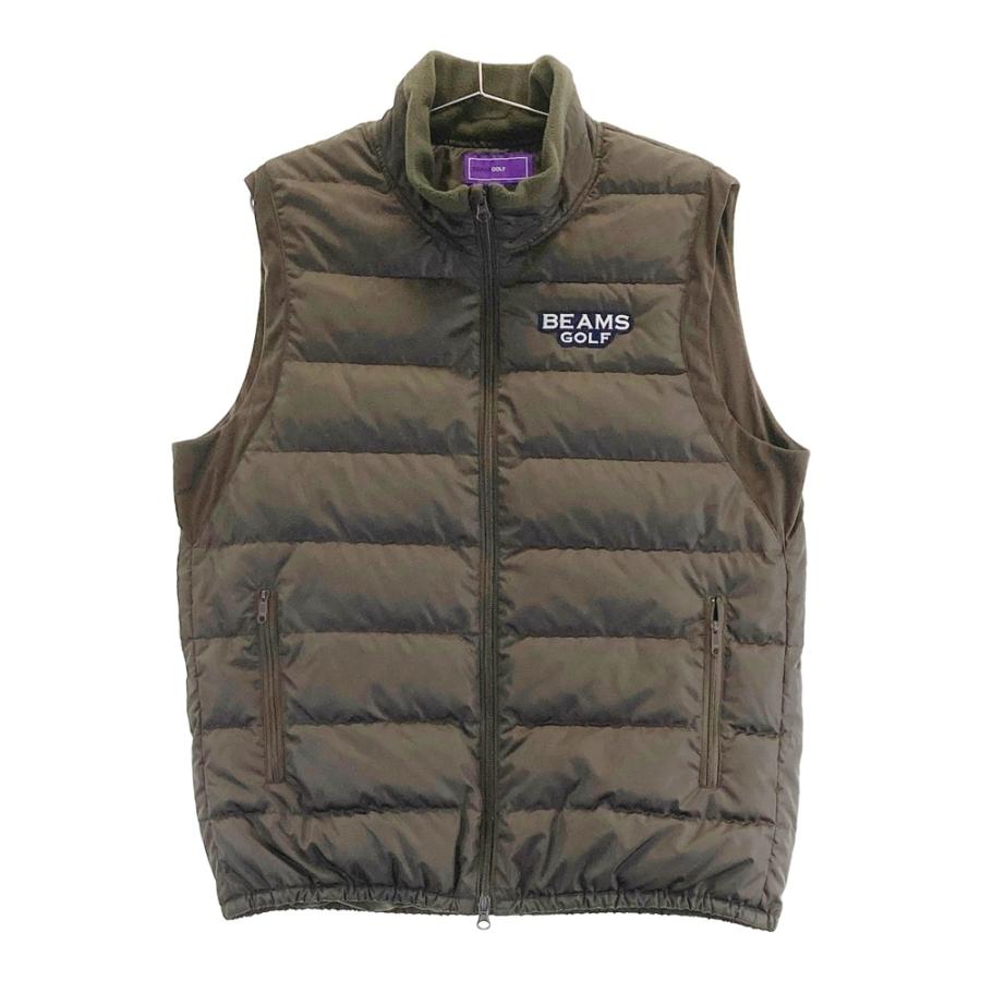 BEAMS GOLF ビームスゴルフ ダウンベスト カーキ系 XL ゴルフウェア