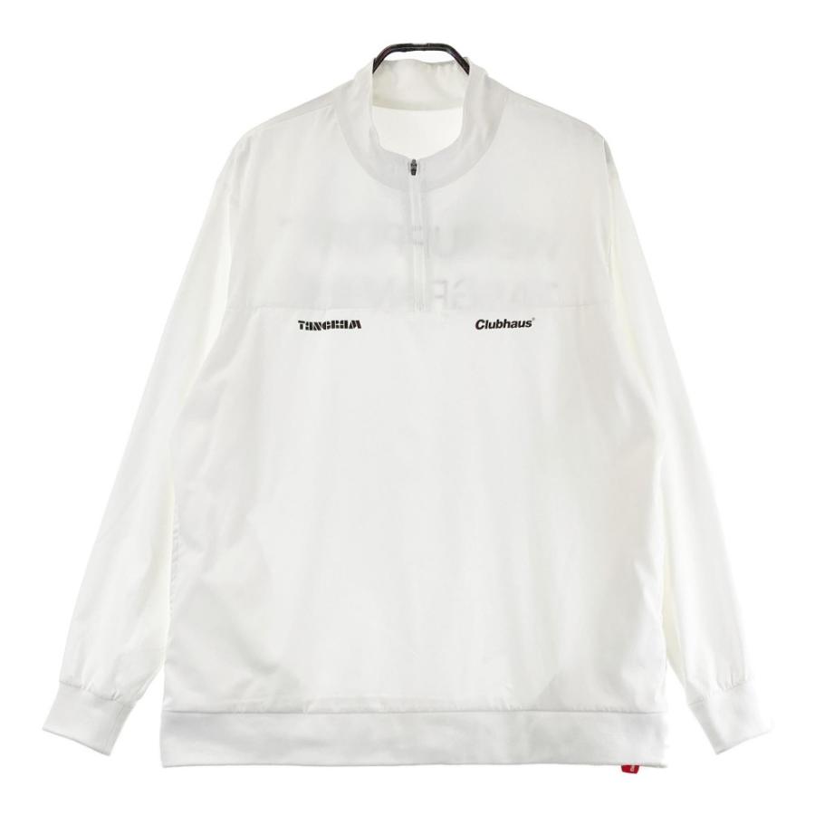 TANGRAM タングラム ×CLUBHAUS ハーフジップ ブルゾン ホワイト系 XL