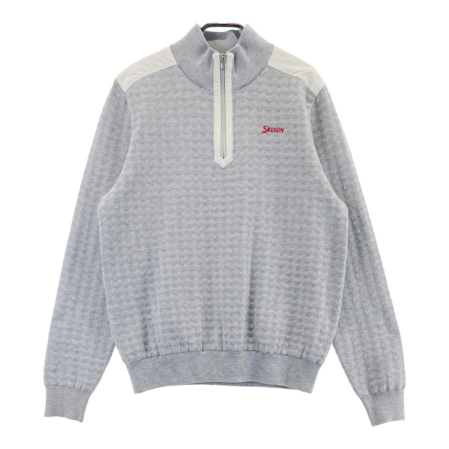 SRIXON スリクソン by DESCENTE 裏地付 ハーフジップ ニットセーター