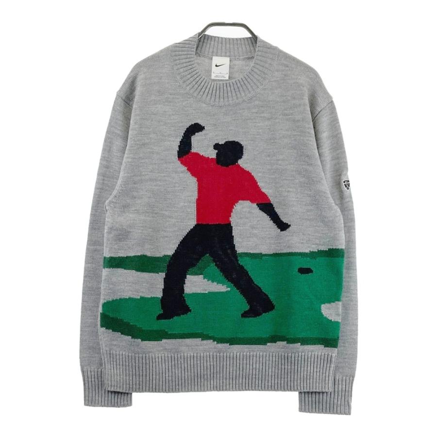 NIKE GOLF ナイキゴルフ ニット セーター タイガーウッズ グレー系 M