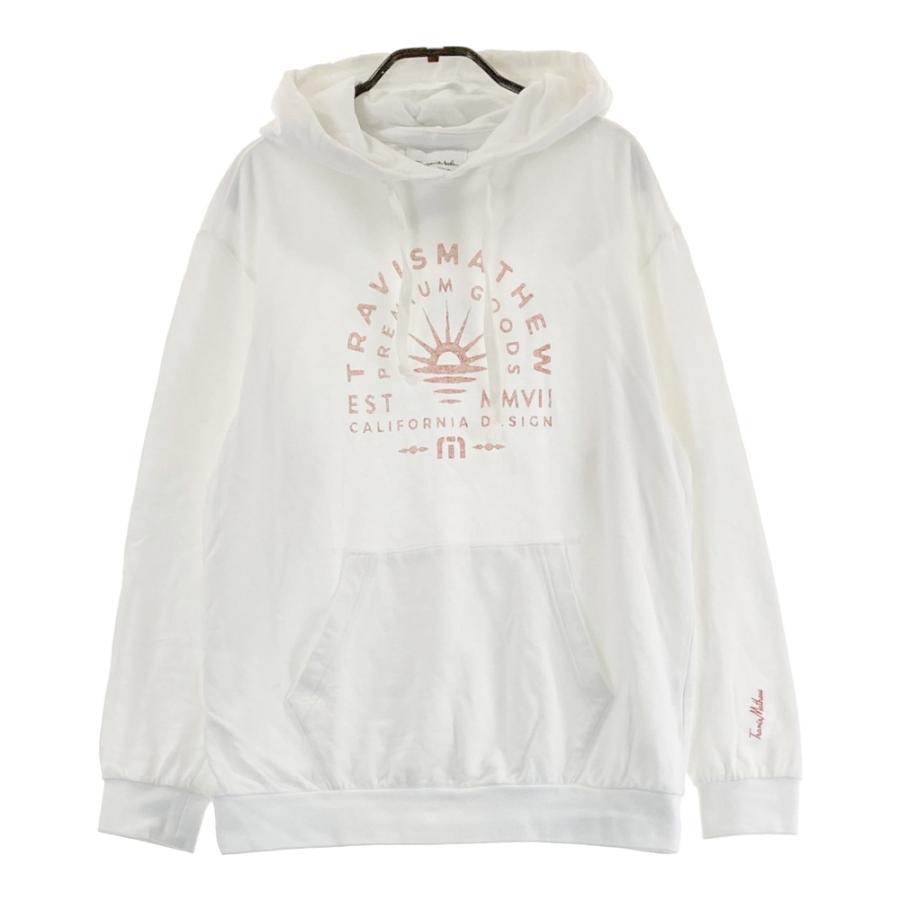 TRAVIS MATHEW トラビスマシュー パーカー ホワイト系 L ゴルフウェア