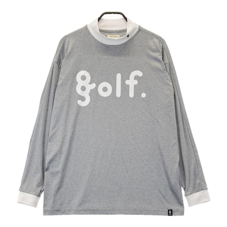 8G SHOOT エイジシュート 長袖モックネックTシャツ グレー系 XL ゴルフ