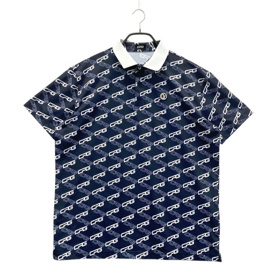 CPG GOLFモックネック グリーン半袖 ゴルフ ウェア モックネック 半袖