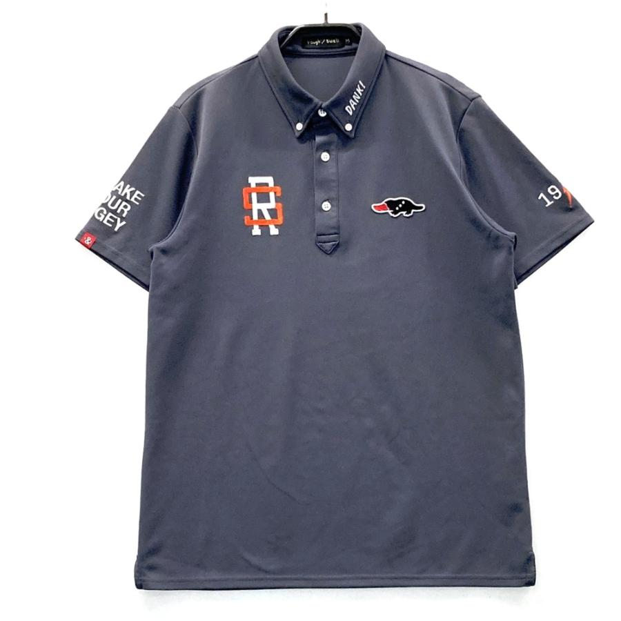 ROUGH&SWELL ラフアンドスウェル 半袖ポロシャツ グレー系 M ゴルフ