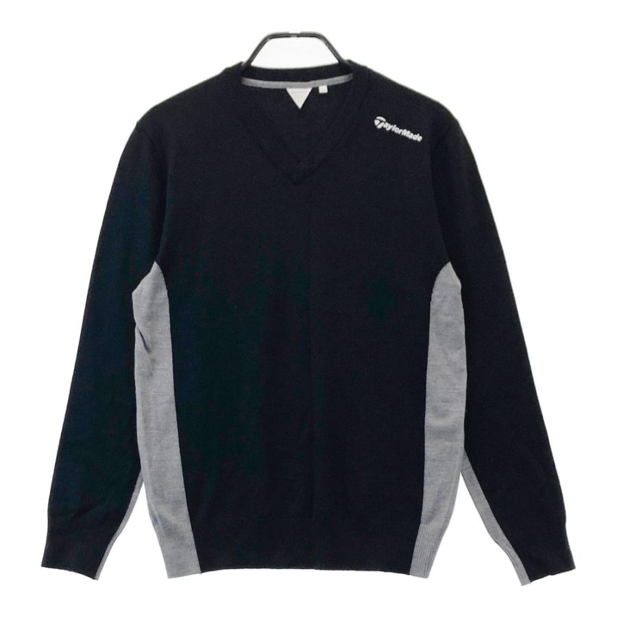 TAYLOR MADE テーラーメイド ニットセーター ブラック系 L ゴルフ