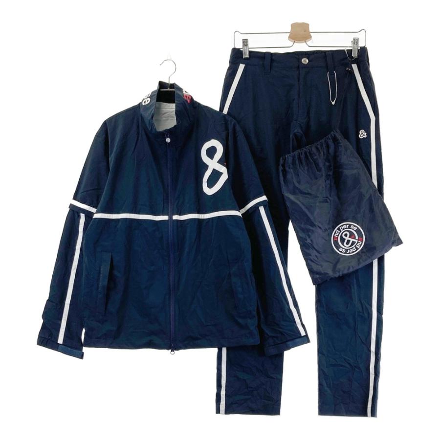 AND PER SE アンパスィ レインウェア セットアップ ネイビー系 M