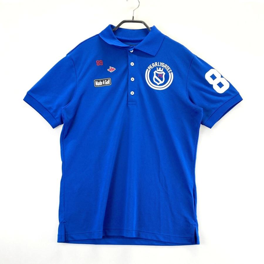 PEARLY GATES パーリーゲイツ 半袖ポロシャツ ブルー系 4 ゴルフウェア