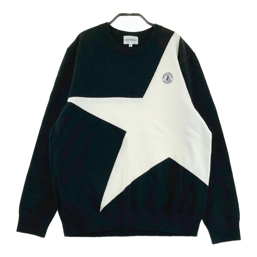 JACK BUNNY ジャックバニー ニットセーター ブラック系 6 ゴルフウェア