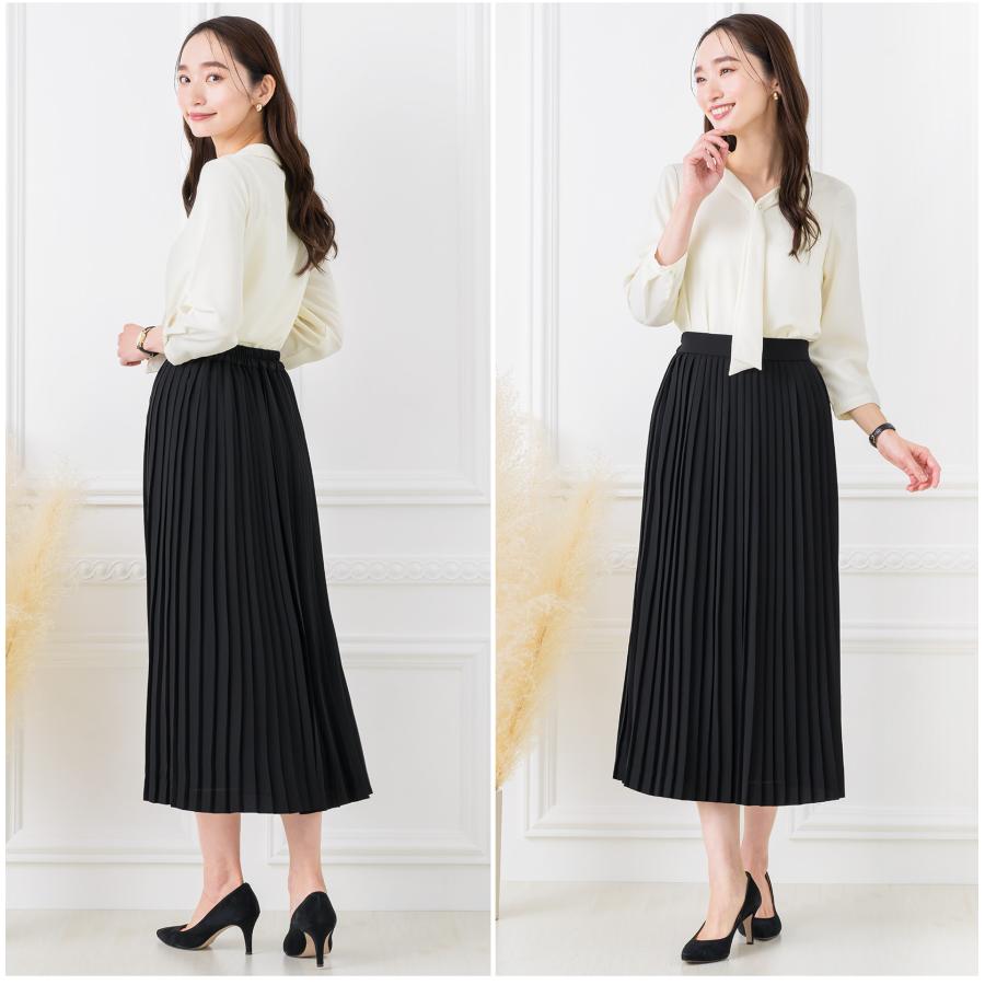 ELENA（エレナ） スカート ロング丈 秋冬 プリーツスカート セレモニー