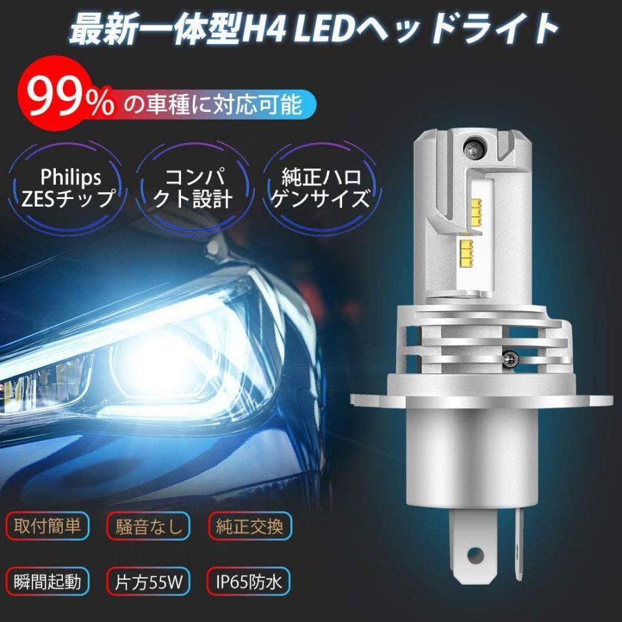 SUCCUL（サクル） 高輝度 新車検対応 H4 LEDヘッドライトHi/Lo 6500K