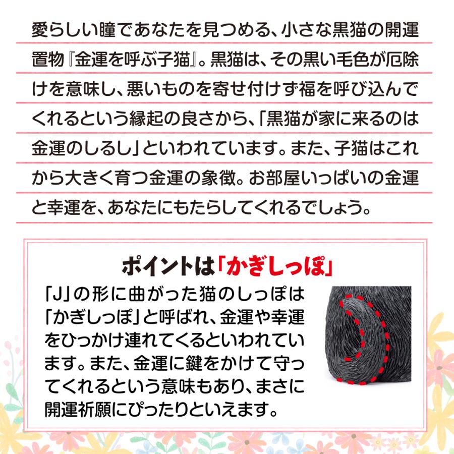 金運を呼ぶ子猫】開運 縁起物 黒猫 インテリア : 水晶院shop - 通販