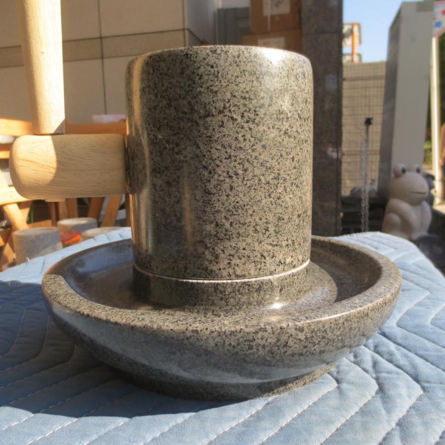 茶臼 ちゃうす 抹茶 石臼 （いしうす） ひき臼 （ひきうす）☆青御影石