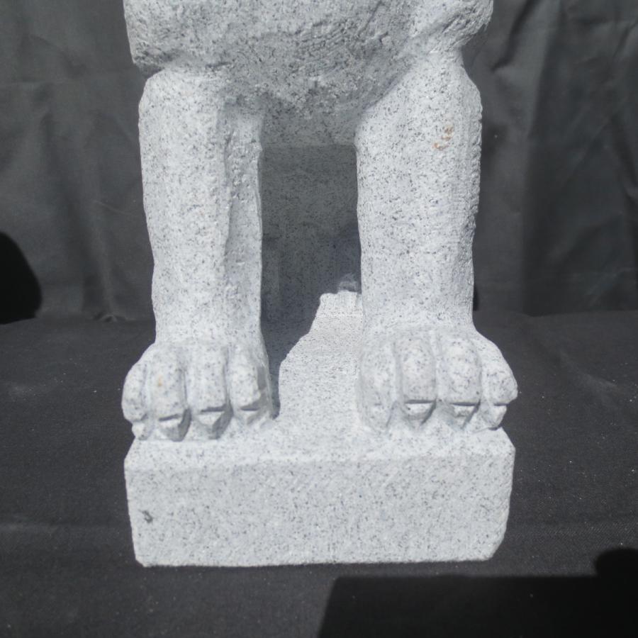 稲荷さん きつね キツネ 狐 一対 10寸 お稲荷 お狐様 置物 みかげ石