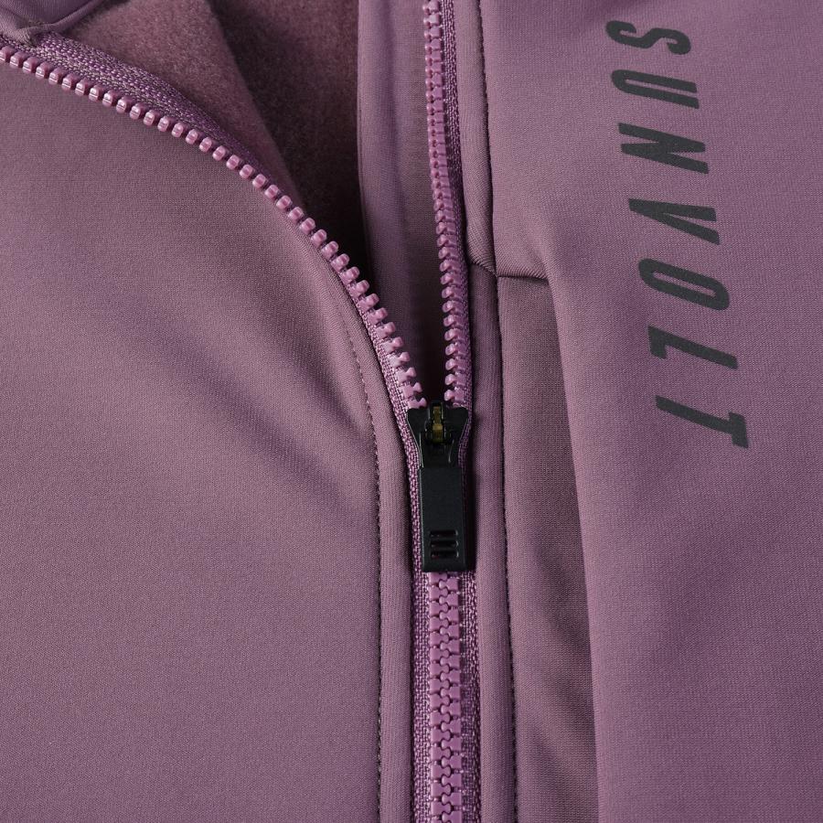 SALE 30%OFF】サーマル長袖ジャケット [パープル]【返品・ 交換不可