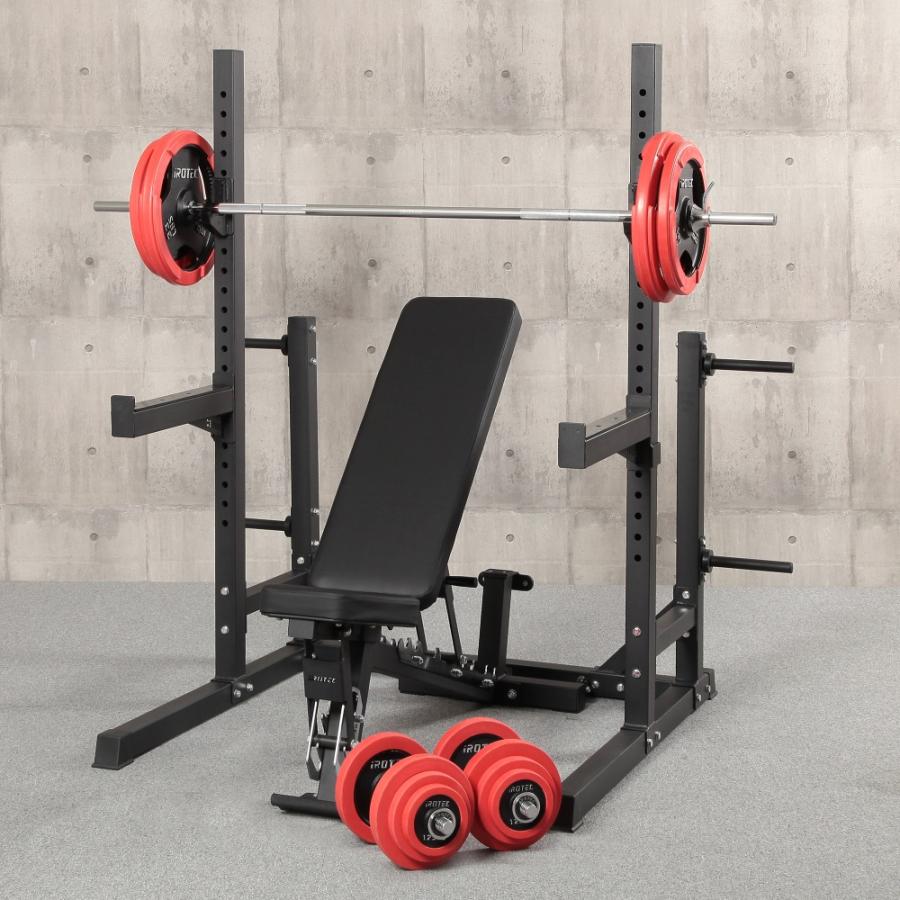 パワーラック インクラインベンチ ダンベル バーベル