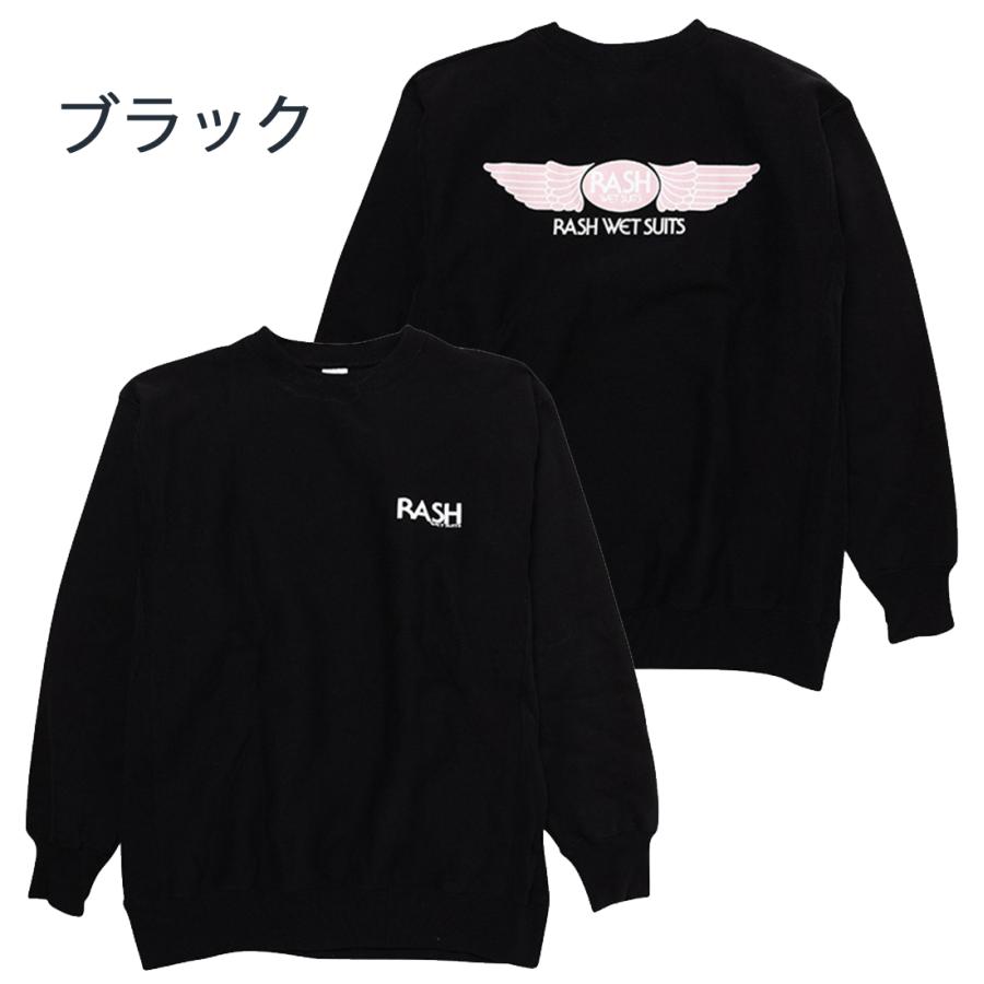 RASH ラッシュ 2025羽バッククルーネックスウェット（12oz）トレーナー