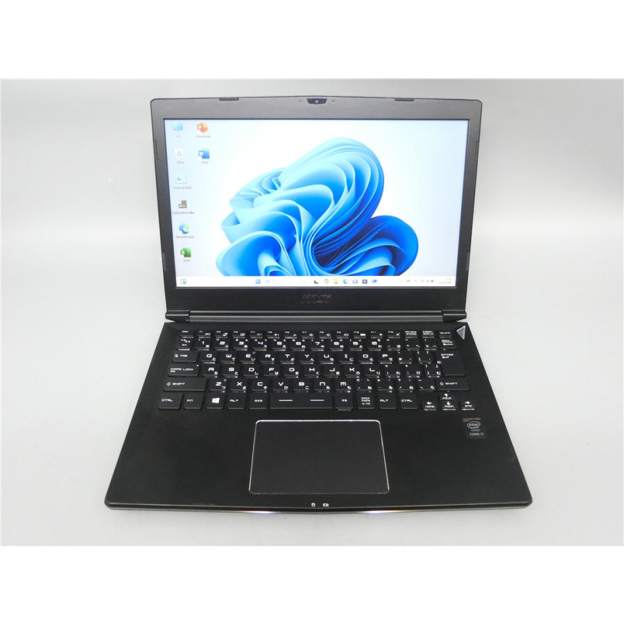 MSI 軽量13.3型FHDノートパソコンWin11Pro Corei7 5700HQ/16GB/高速