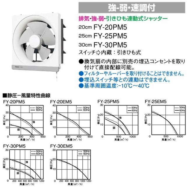 Panasonic（パナソニック） 金属製 台所 換気扇 強弱調節付 30cm FY