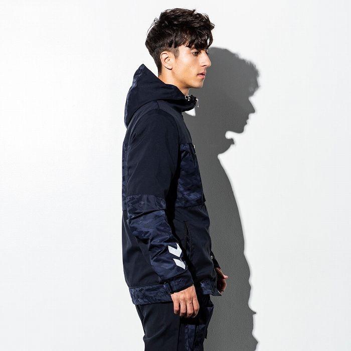 hummel（ヒュンメル） ナイロン コンビ パーカー メンズ アウター