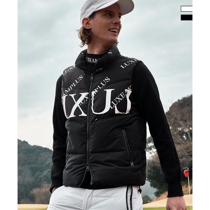 LUXE AKM PLUS リュクスエイケイエムプラス ゴルフ バイカラー総柄中綿