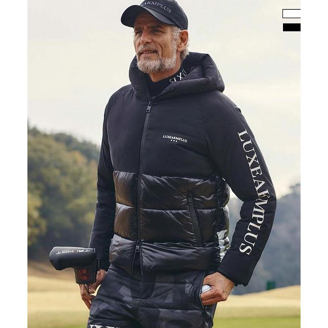 LUXE AKM PLUS リュクスエイケイエムプラス ゴルフ 袖ロゴバイカラー