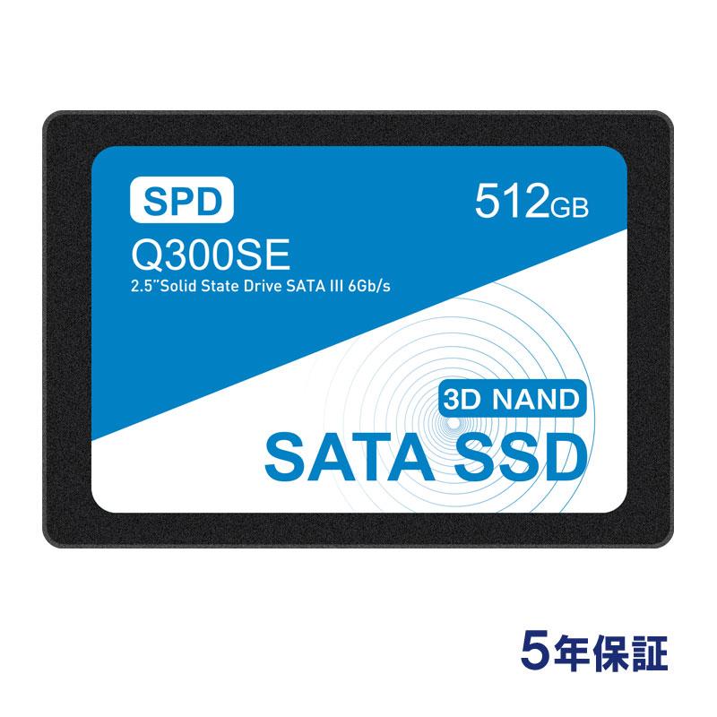 SPD SPD SSD 512GB 2.5インチ 7mm 内蔵型SSD SATAIII 6Gb/s 550MB/s 3D