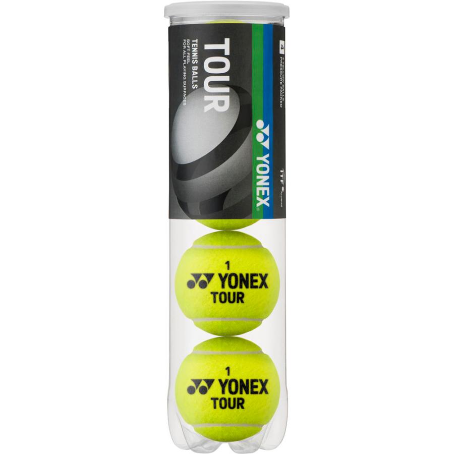 YONEX（ヨネックス） ツアー 4個入ペット缶 PET缶 テニスボール 硬式
