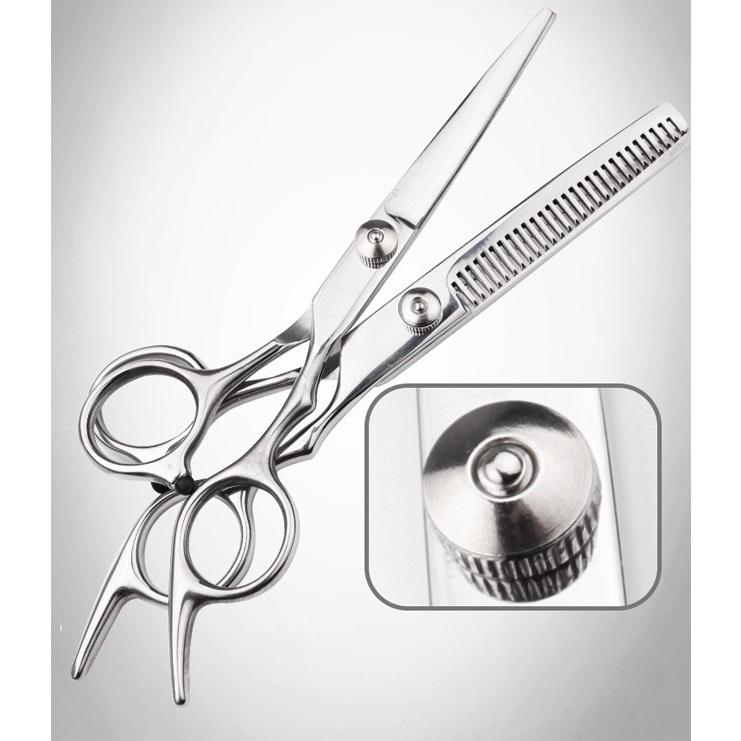 2本セット/美容師 ステンレスハサミ 専用ケース付 高級モデル ヘア