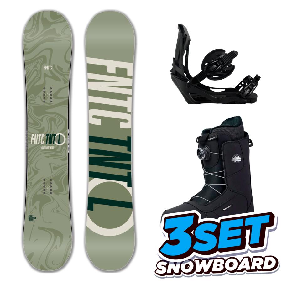 25-26 FNTC TNT L スノーボード 3点セット エフエヌティーシー LINK
