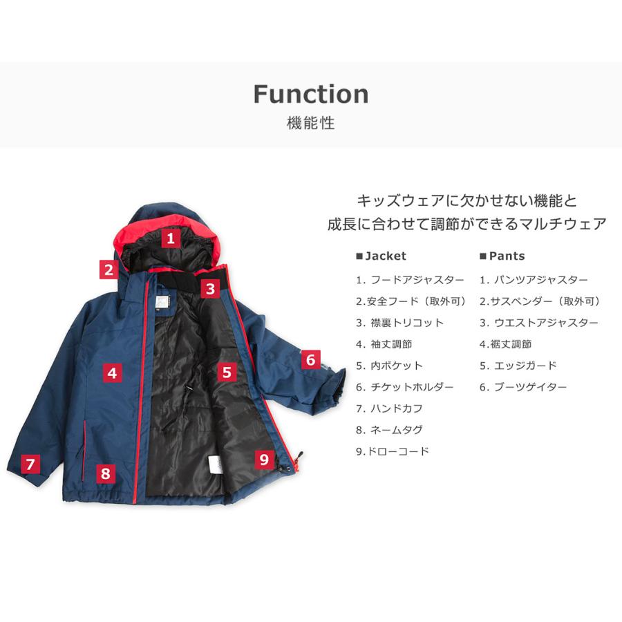 スキーウェア キッズ 上下セット ガールズ ジュニア スノーウェア 雪