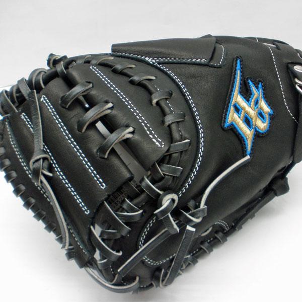 ルーキーズ キャッチャーミット ハイゴールド 軟式 左投 黒 ジュニア