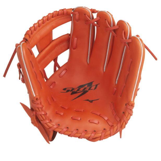 SELECT9 ミズノ グローブ 野球 軟式 内野 スプレンディッドオレンジ