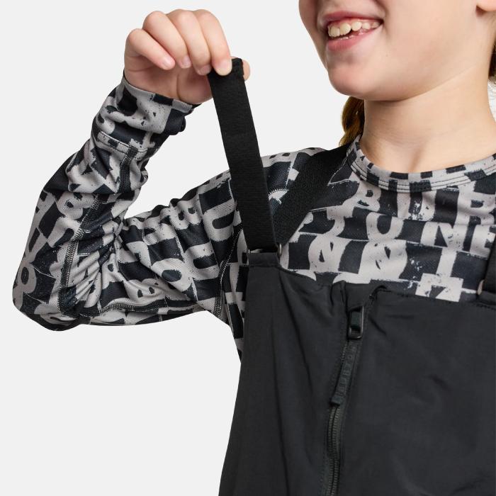 ささやん•BURTON 子ども用スノーボードジャケット XSビブパンツ ささや