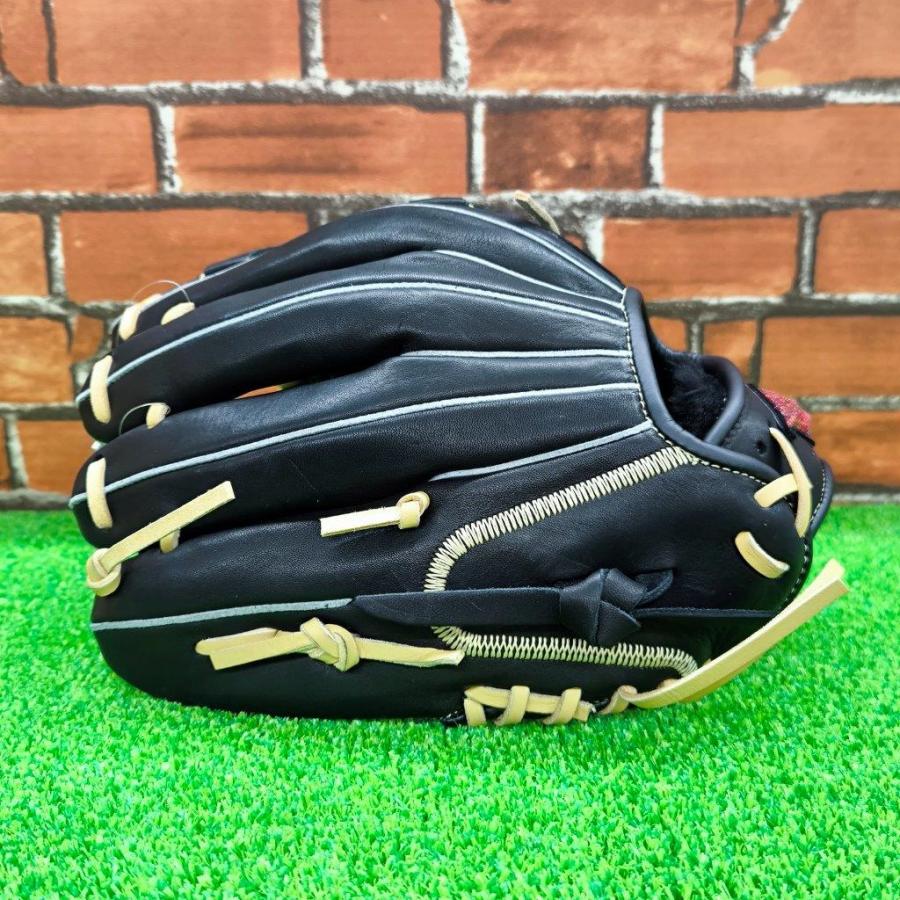 H selection ミズノ 少年軟式用グローブ ジュニア サイズM ブラック