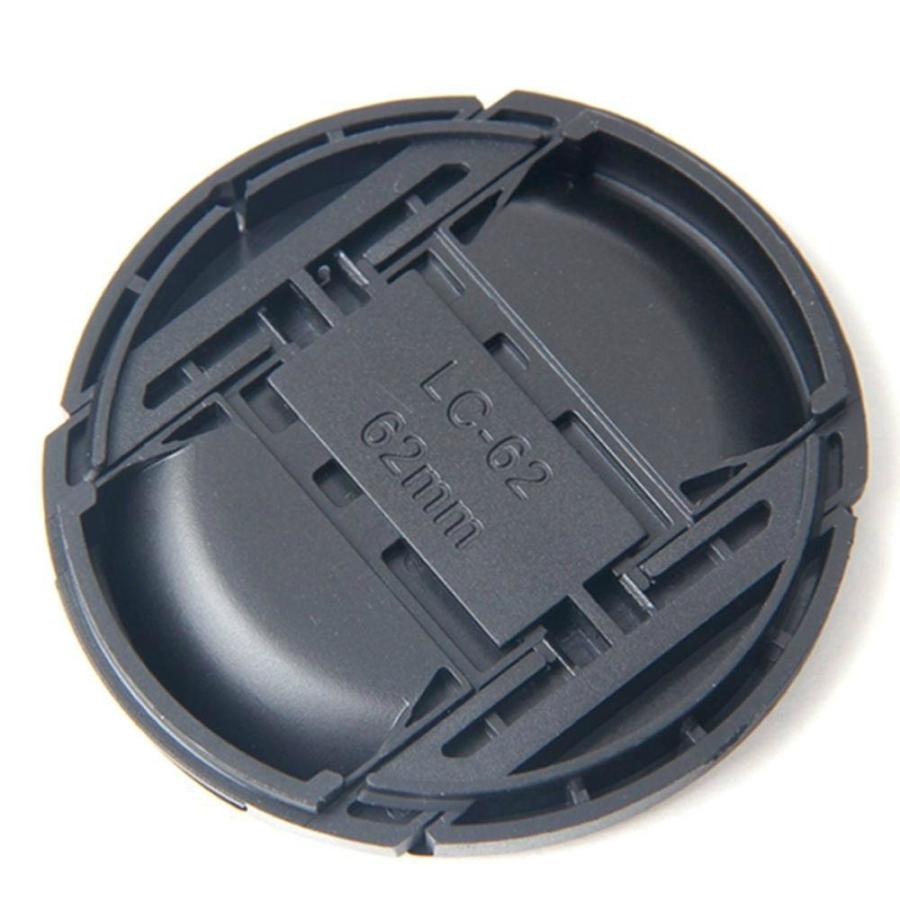 62mm カメラ レンズ キャップ 汎用 フード フロント スナップオン