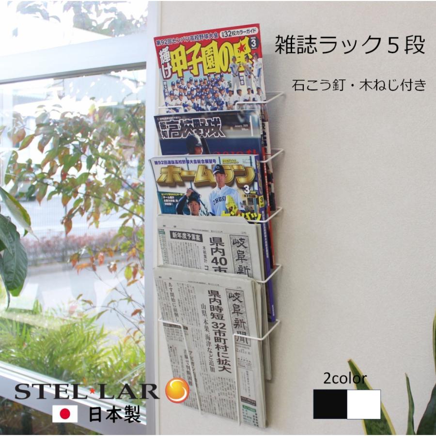 雑誌ラック 5段 壁掛けマガジンラック 壁面収納 本 カタログ