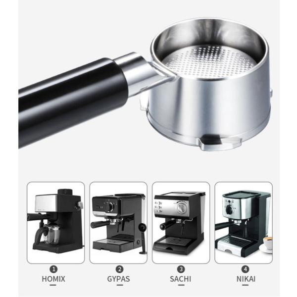 デロンギD用51mmコーヒーボトムレスポルタフィルターフィルター