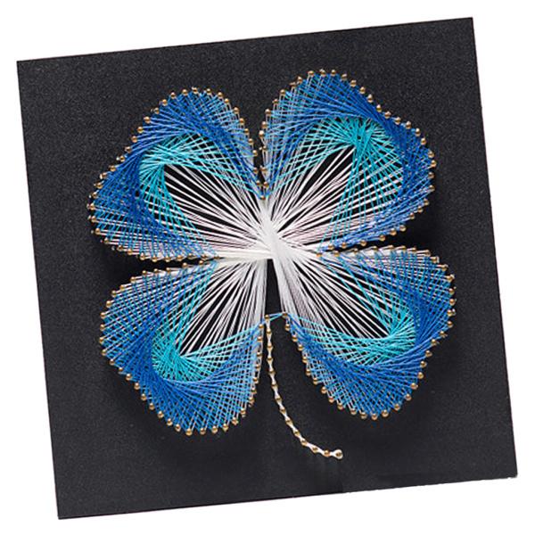 ラッキー4リーフストリングアートキット、子供用初心者のための基本的