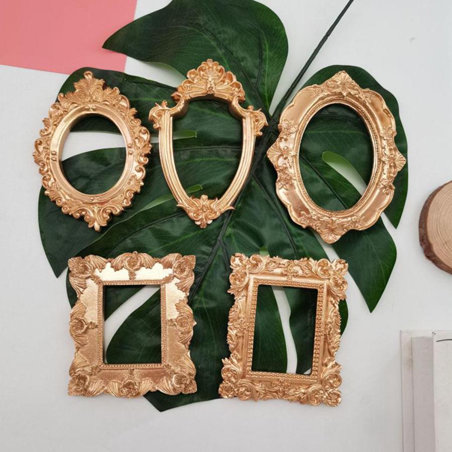 ヴィンテージ額縁樹脂金色の華やかな質感フォトフレームフォトホルダー
