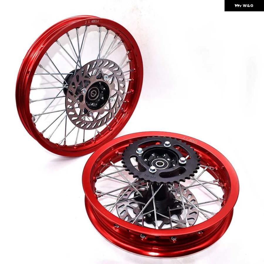 並行輸入品リム 合金 ホイール スプロケット ディスクブレーキ 1.40-14