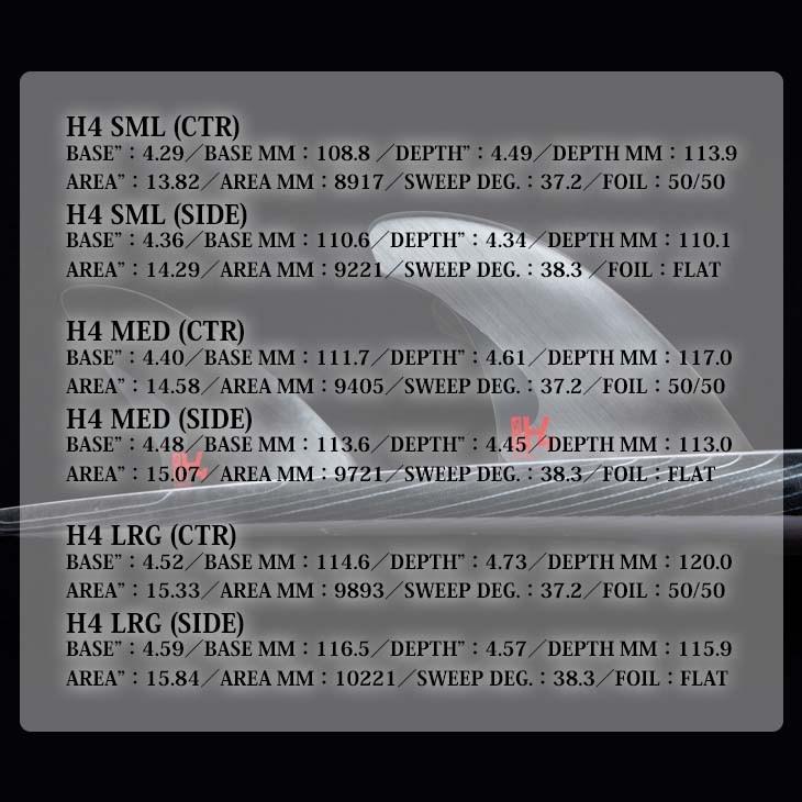 FCS 26 FCS2 H4 フィン Tri Fin トライフィン スイス製 スピード