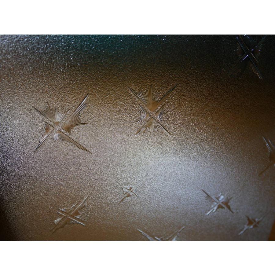 1090708□夜空□よぞら□昭和□型板ガラス□レトロガラス□約300mm