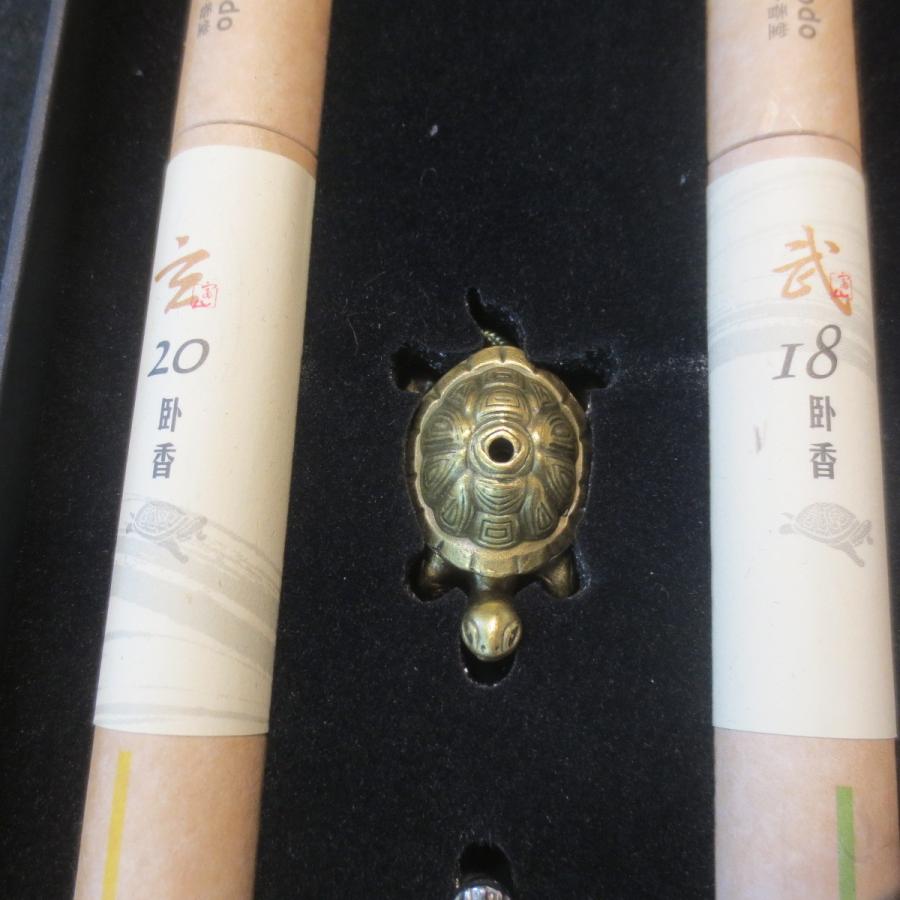 沈香 線香 お香 亀の香立て付 贈答用 アロマ 香木 【送料無料 クリック