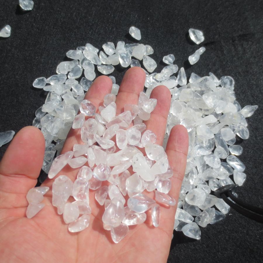 本物】開運！ 大粒 天然水晶粒 1kg さざれ石 チップ 砂利 【送料無料