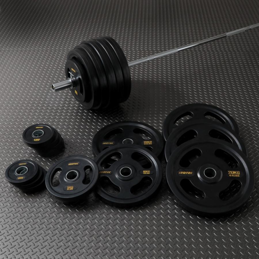 IROTEC（アイロテック） バーベルセット オリンピックラバーバーベル