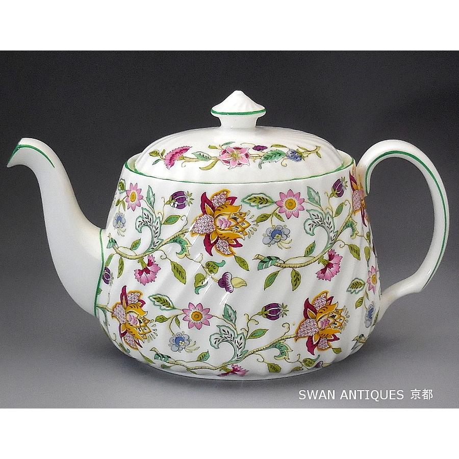 MINTON（ミントン） 英国製ハドンホール グリーン ティーポット L