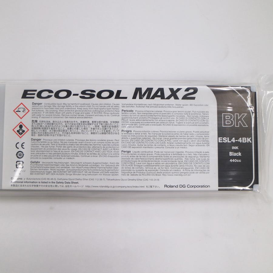 ローランドDG ECO-SOL MAX2インク（ブラック） 440ml ESL4-4BK