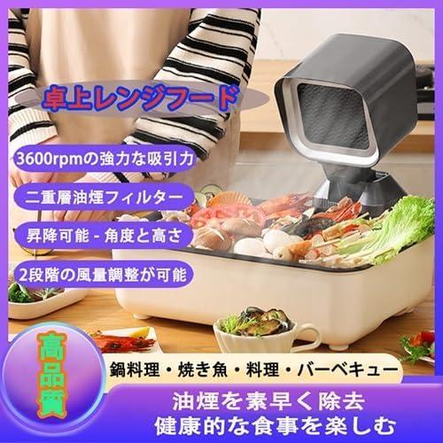2026新登場】卓上レンジフード 卓上吸煙機 卓上換気扇 2段ギア調整風力